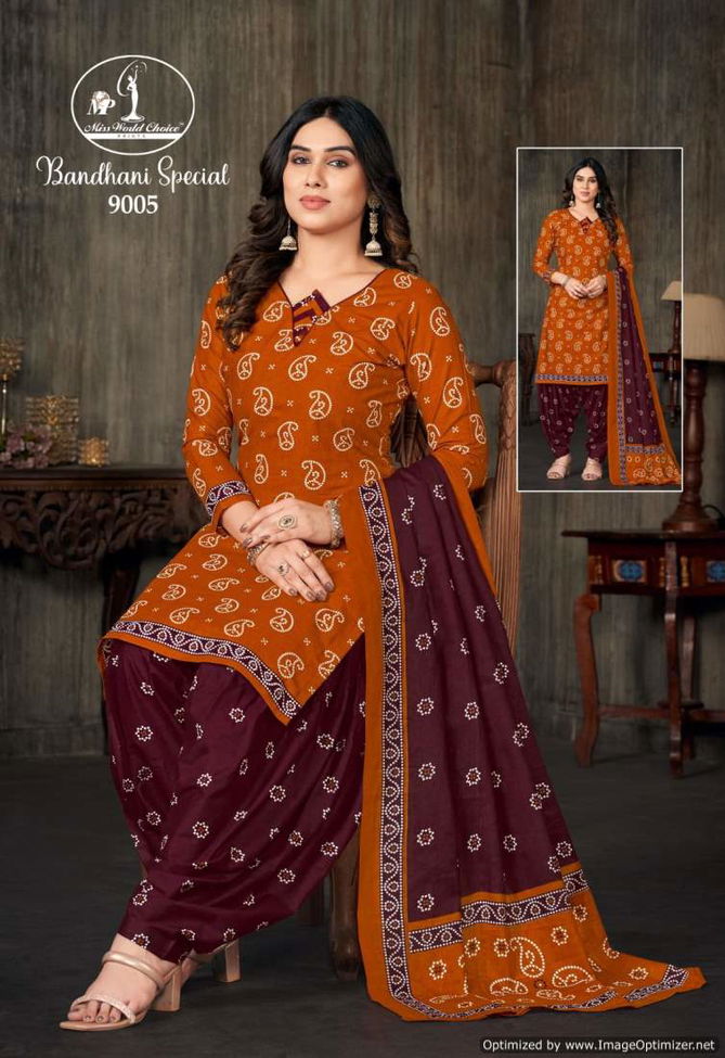 Bandhani Special Vol 9 By Miss World Cotton Printed Dress Material Wholesale Price In Surat
